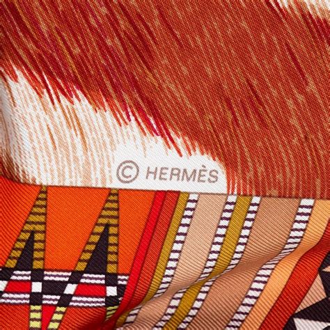 HERMES Silk Pelages et Camouflage Scarf 90 